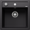 Virtuves Izlietne BLANCO DALAGO 5 SILG PDUR Black M.AF Melna, SILGRANIT™ 525871