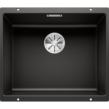 Virtuves Izlietne BLANCO SUBLINE 500-U PDUR InFino Black O.AF SILGRANIT™, PuraDur™, Melna 525995