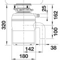 Pārtikas atkritumu smalcinātajs BLANCO FWD Lite  526646