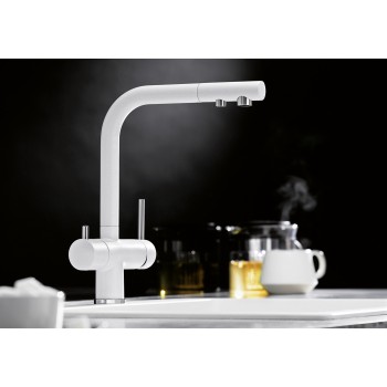 Virtuves izlietnes maisītājs BLANCO FONTAS II Silti Balts HD 526943