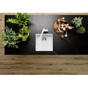 Virtuves Izlietne BLANCO SUBLINE 400-U SILG Soft white O.ZUB O.AF WFS  SILGRANIT™, Silti balts 527788