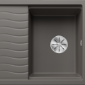 Virtuves Izlietne BLANCO ELON 45 S Volcano grey InFino O.AF SILGRANIT™, PuraDur™, Vulkāna pelēks 527250