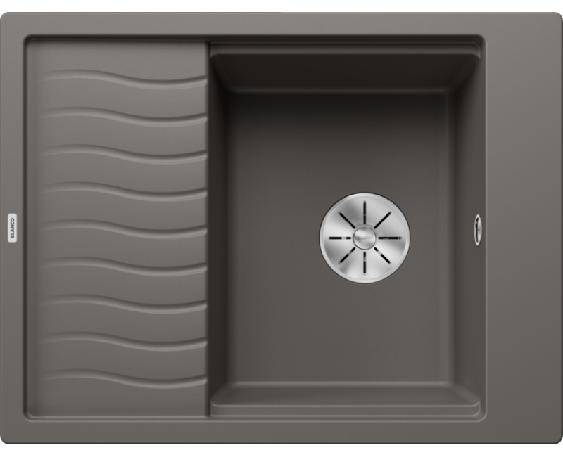 Virtuves Izlietne BLANCO ELON 45 S Volcano grey InFino O.AF SILGRANIT™, PuraDur™, Vulkāna pelēks 527250