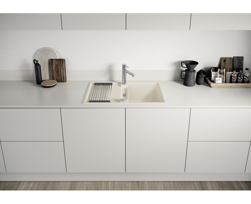 Кухонная мойка BLANCO ADIRA 45S SILG White M.AF SILGRANIT™, White 527589