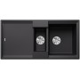 Virtuvės kriauklė BLANCO ADIRA 6S SILG Black M.AF SILGRANIT™, Juoda 527601