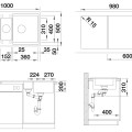 Virtuves Izlietne BLANCO ADIRA 6S SILG Rock Grey M.AF SILGRANIT™, Akmeņu pelēka 527603
