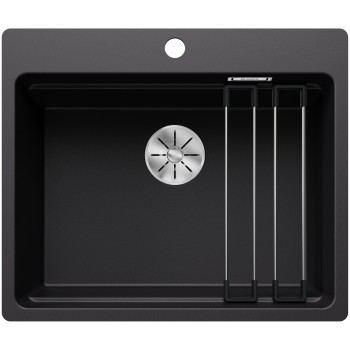 Virtuves Izlietne BLANCO ETAGON 6-F SILG Black M.ZUB O.AF SILGRANIT™, Melna 527682