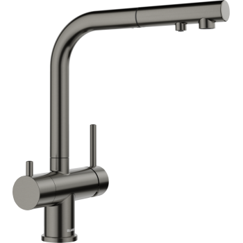 Virtuves izlietnes maisītājs BLANCO FONTAS-S II Satin Dark Steel 527737