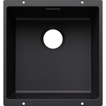 Virtuves Izlietne BLANCO SUBLINE 400-U SILG Black O.ZUB O.AF WFS  SILGRANIT™, Melna 527786