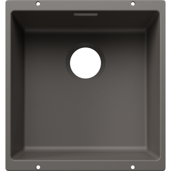 Virtuves Izlietne BLANCO SUBLINE 400-U SILG Volcano Grey O.ZUB O.AF WFS  SILGRANIT™, Vulkāna pelēks 527787