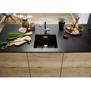 Virtuves Izlietne BLANCO SUBLINE 400-U SILG Rock grey O.ZUB O.AF WFS  SILGRANIT™, Akmeņu pelēka 527790