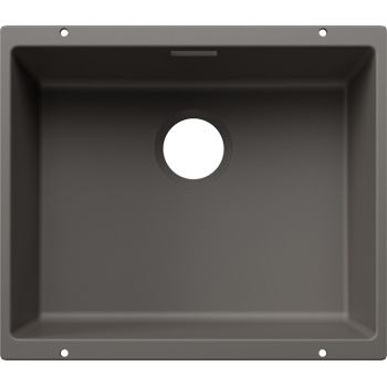 Virtuves Izlietne BLANCO SUBLINE 500-U SILG Volcano Grey O.ZUB O.AF WFS  SILGRANIT™, Vulkāna pelēks 527795