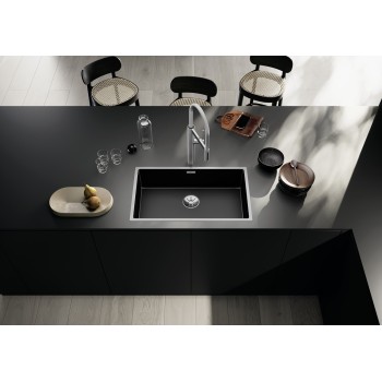 Virtuves Izlietne BLANCO CLARON 700-IF DarkSteel Infino O.AF Nerūsējošais tērauds, Tumšs Tērauds 527837