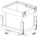Atkritumu šķirošanas sistēmas BLANCO SELECT II 40/2 Combi 527854