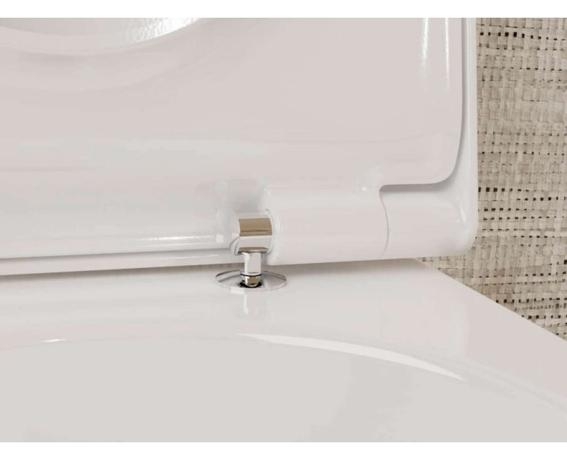 Кришка для унитаза Hansgrohe EluPura S с функцией SoftClose+QuickReleas Белый 60197450