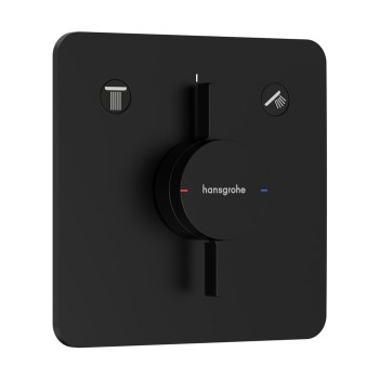 Dušas maisītājs Hansgrohe DuoTurn Q Iebūvējamais, 2 ierīcēm, matēti melns 75414670