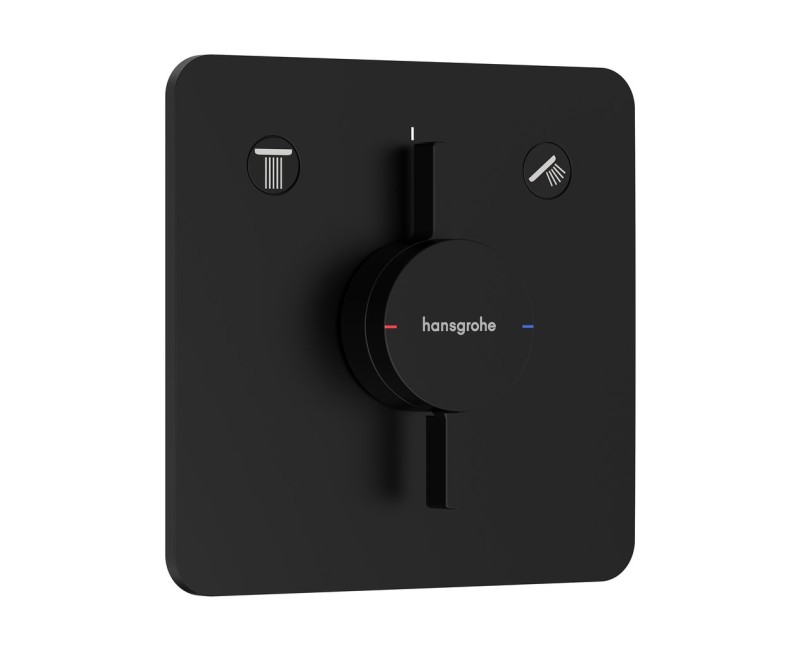 Dušas maisītājs Hansgrohe DuoTurn Q Iebūvējamais, 2 ierīcēm, matēti melns 75414670