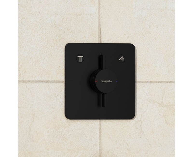 Dušas maisītājs Hansgrohe DuoTurn Q Iebūvējamais, 2 ierīcēm, matēti melns 75414670