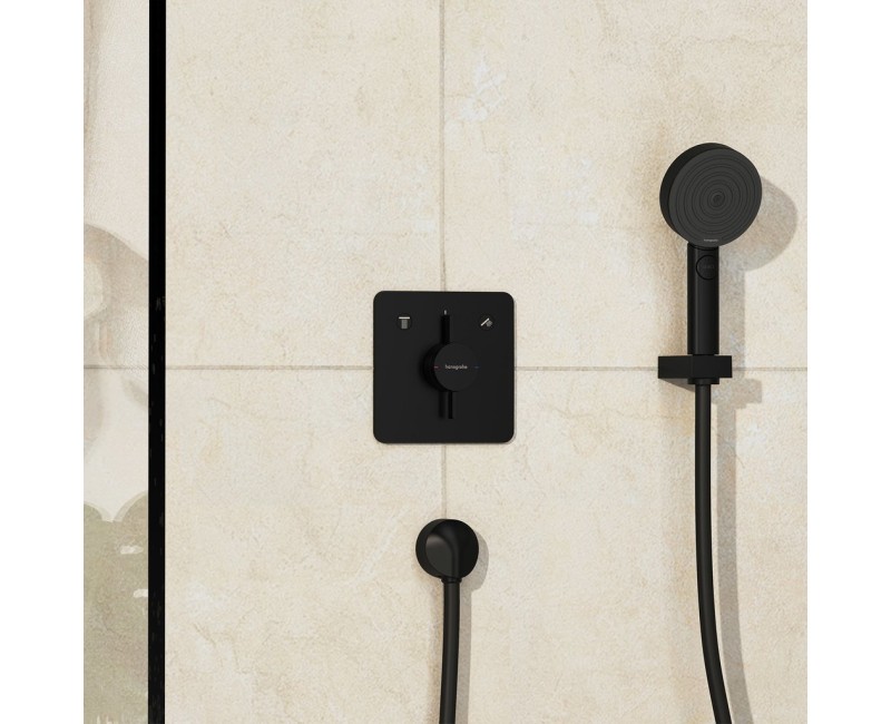 Dušas maisītājs Hansgrohe DuoTurn Q Iebūvējamais, 2 ierīcēm, matēti melns 75414670