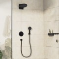 Смеситель для душа Hansgrohe DuoTurn S Встраиваемый, 2 устройства, матовый чёрный 75418670