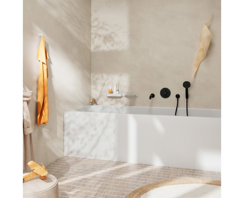 Смеситель для душа Hansgrohe DuoTurn S Встраиваемый, 2 устройства, матовый чёрный 75418670