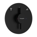 Смеситель для душа Hansgrohe DuoTurn S Встраиваемый, 2 устройства, матовый чёрный 75418670