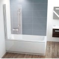 Vannas siena Ravak CVS1 80L hromēts + caurspīdīgs 7QL40C00Z1