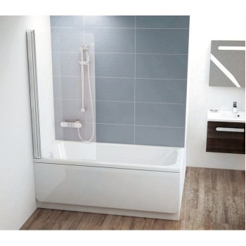 Стенка для ванны Ravak CVS1 80л хром+прозрачная 7QL40C00Z1