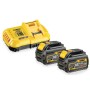 Зарядное устройство DeWALT 8A + 2 аккумуляторных блока 18/54 В XR FLEXVOLT 6.0 Ah DCB118T2