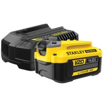 Комплект зарядного устройства Stanley 4A: зарядное устройство и 1 аккумулятор 18 В 4,0 Ач SFMCB14M1-QW