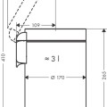 Hansgrohe AddStoris šiukšliadėžė, 3 l, Soft Close dangtis, matinė juoda 41775670