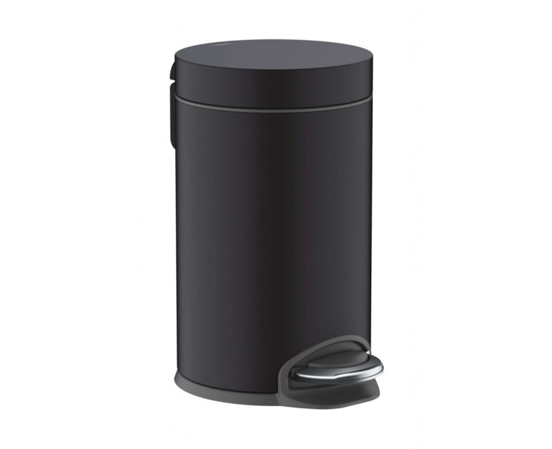 Hansgrohe AddStoris šiukšliadėžė, 3 l, Soft Close dangtis, matinė juoda 41775670