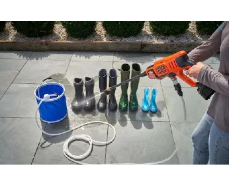 Augstspiediena mazgātājs BLACK+DECKER 18 V  24 Bar, bez akumulatora un lādētāja BCPC18B-XJ