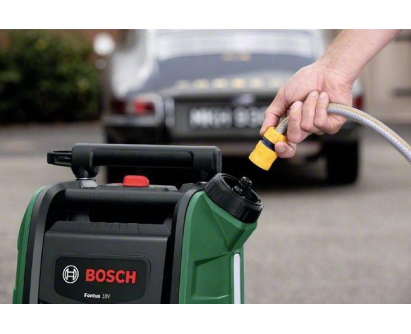 Aukšto slėgio plovykla Bosch 18 V, 20 Bar, 1 x 2,5 Ah, akumuliatorius, įkroviklis 06008B6101