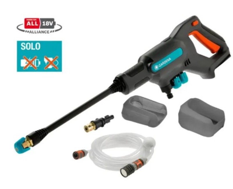 Augstspiediena mazgātājs Gardena - 18 V  AquaClean 24/18 V P4A, 24 Bar, ar piederumiem, bez akumulatora un lādētāja 14800-55