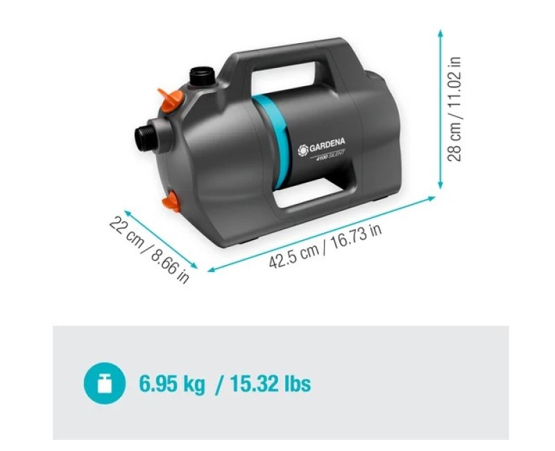 Dārza sūknis Gardena 4100 Silent, ar piederumiem, 550W 970641901