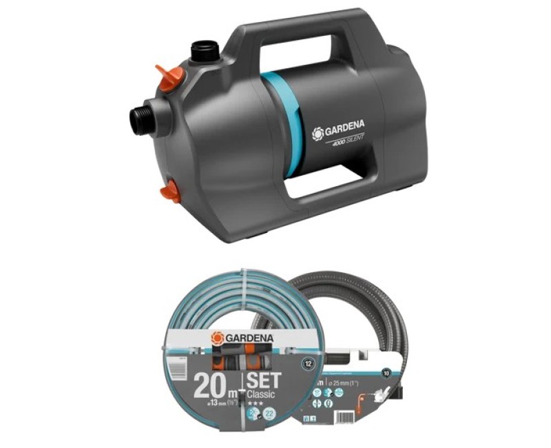 Dārza sūknis Gardena 4100 Silent, ar piederumiem, 550W 970641901