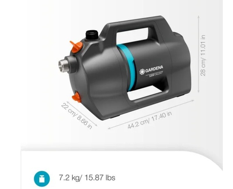 Садовый насос Gardena 5000 Silent, 600 Вт 970830101