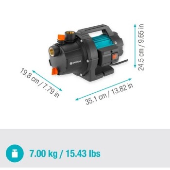 Dārza sūknis Gardena Basic 3000/4, ar piederumiem, 600W 970524901