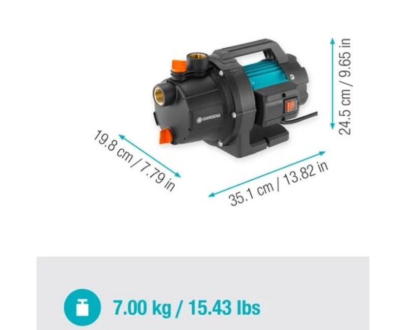 Dārza sūknis Gardena Basic 3700/4 800 W, 970525001