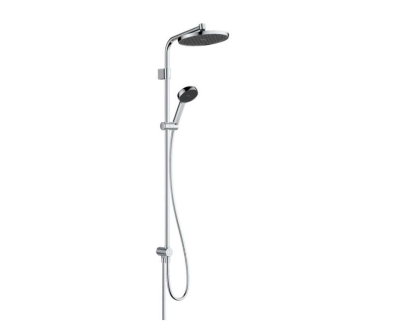 Dušas komplekts Hansgrohe Activera S D 24 cm, 2 plūsmas, EcoSmart, hroms 28074000