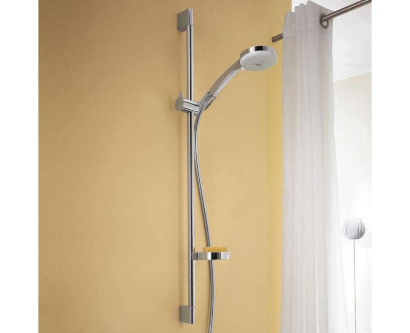 Dušo komplektas Hansgrohe Croma 100 su termostatu, 3 srovės, 90 cm stovas, chromas 27085000