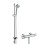 Dušo komplektas Hansgrohe Croma 100 su termostatu, 3 srovės, 90 cm stovas, chromas 27085000