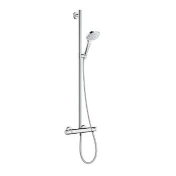 Душевая система Hansgrohe Croma Select E SemiPipe Multi с термостатом, белый/хром 27248400