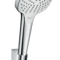 Dušo komplektas Hansgrohe Croma Select E rankinė dušo galva, laikiklis ir 1,60 m ilgio žarna, balta/nikeliuota 26413400