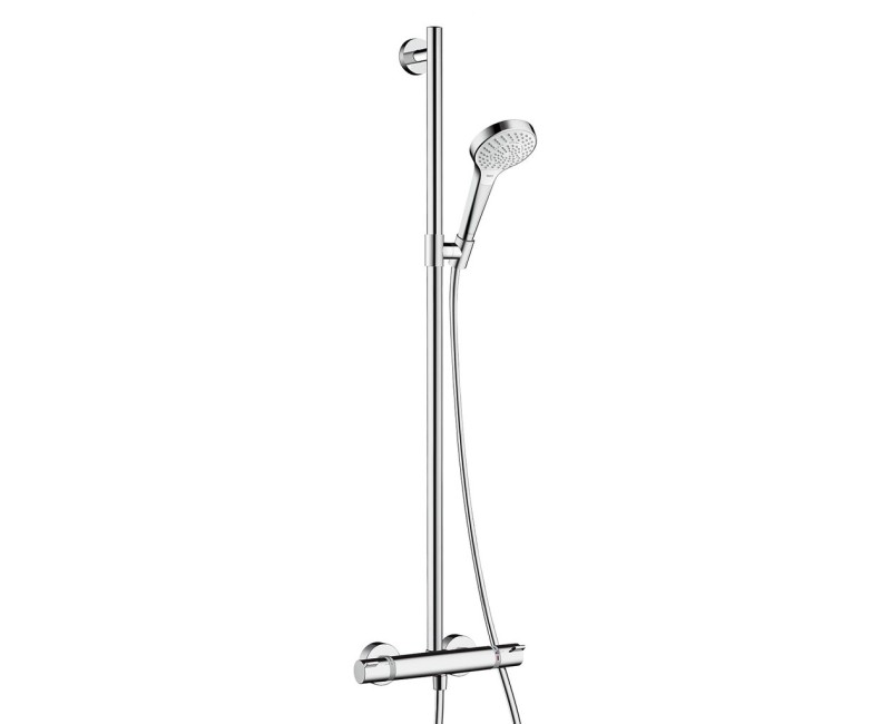 Душевая система Hansgrohe Croma Select S SemiPipe Multi с термостатом, белый/хром 27247400
