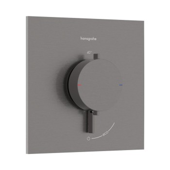 Dušas maisītājs Hansgrohe Ecostat Comfort E ar termostatu iebūvējams,1 ierīce, birstēts melns hroms 33710340