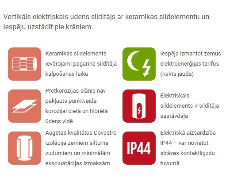 Elektrinis vandens šildytuvas (Boileris) DRAŽICE OKCE 100 vertikalus