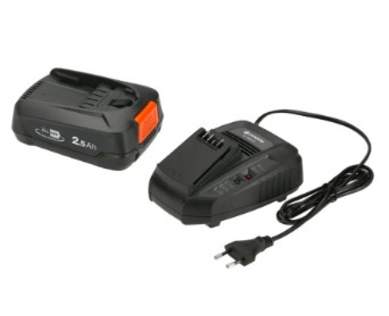Зарядное устройство Gardena - 4A P4A AL 1830 CV и 1x батарея PBA 18V/45 18V Li-Ion 2.5 Ah 970508701