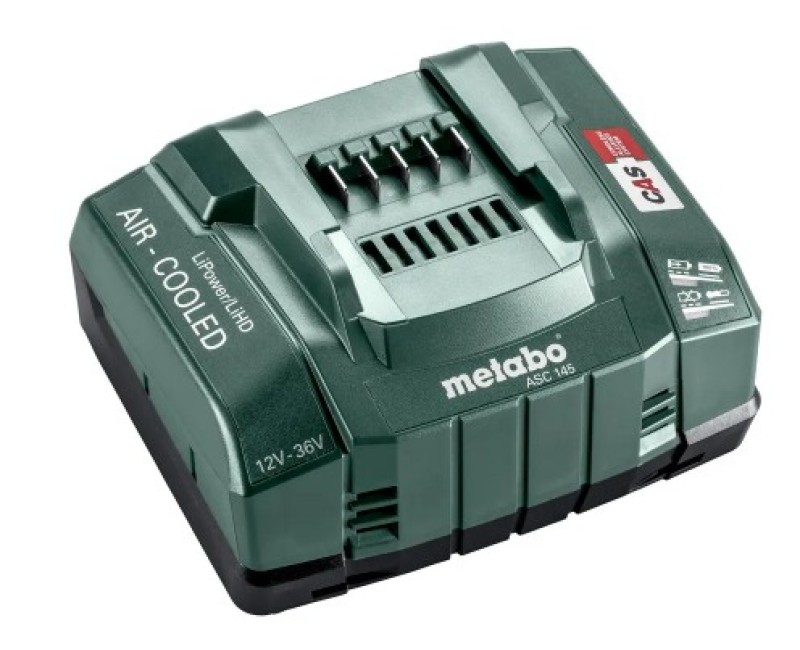 Быстрозарядное устройство Metabo 8A ASC 145, для аккумуляторов 12-36 В, с воздушным охлаждением 627378000